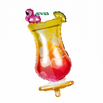 בלון כוס פלמינגו טרופית