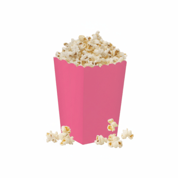 קופסאות פופקורן ורוד פוקסיה - 6 יחידות
