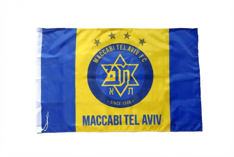 דגל ענק מכבי תל אביב 150*90