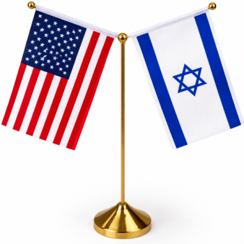 מעמד דגלים שולחני ישראל וארצות הברית