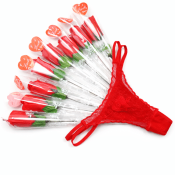 פרח עם חוטיני-אדום