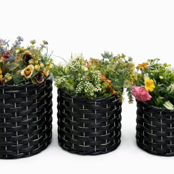 סלסלאות קש עגול -3 יחידות