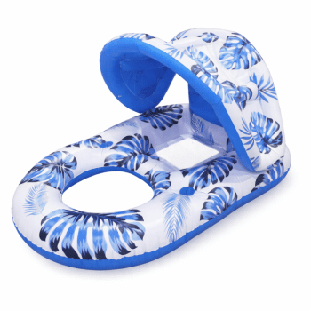 גלגל ים בעיצוב טרופי עם צלייה ומחזיק כוסות