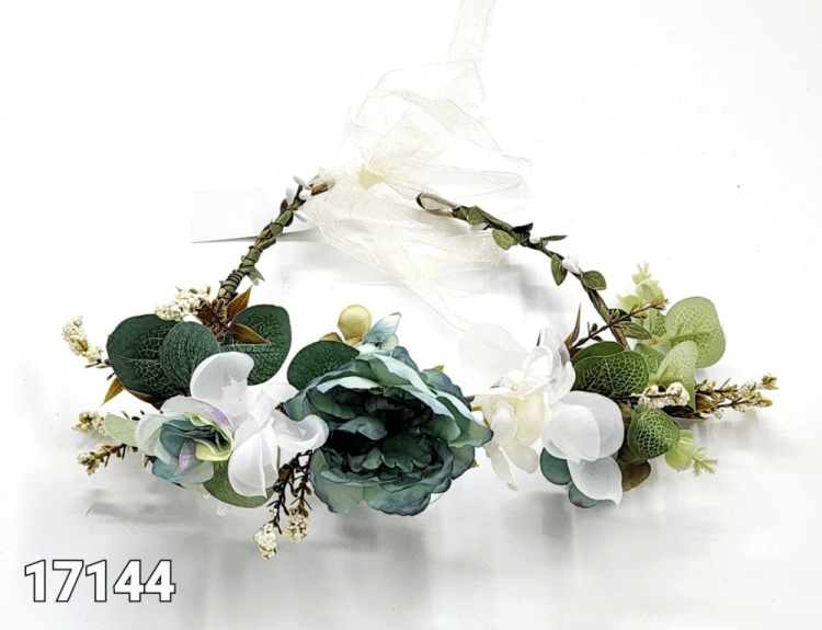 זר לראש פרחים דגם אביבי