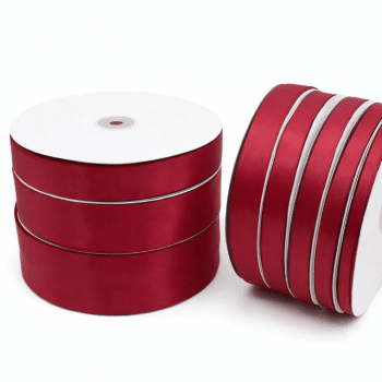 סרט סאטן אדום יין 4 ס"מ-100 מטר