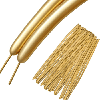 חבילת בלוני נקניק זהב כרום-100 יחידות