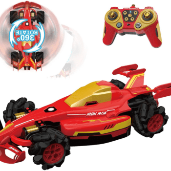 מכונית פעלולים איירון מן MARVEL – דריפט 360°, תאורה מרהיבה ונסיעה צידית