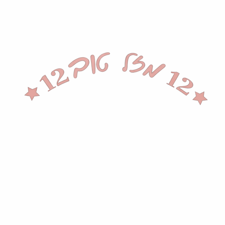 שרשרת אותיות לבת מצווה