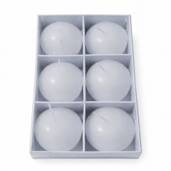 נרות צפים לבן-6 יחידות