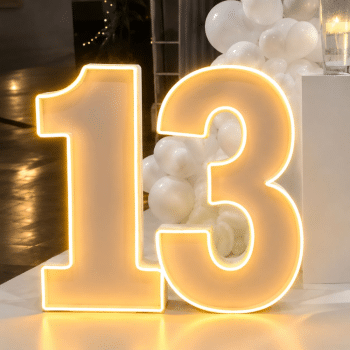 מספר 13 לד ניאון