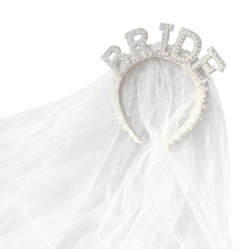 קשת BRIDE פנינים עם הינומה