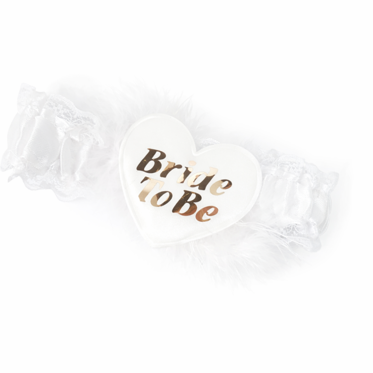 בירית בצבע לבן כיתוב רוז גולד מבריק