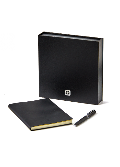 סט סוויס מחברת ועט באריזת יוקרה