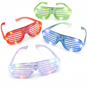 12 משקפיים תריס זוהרות במחיר מבצע!