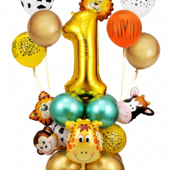 סט בלוני ג'ונגל לגיל שנה