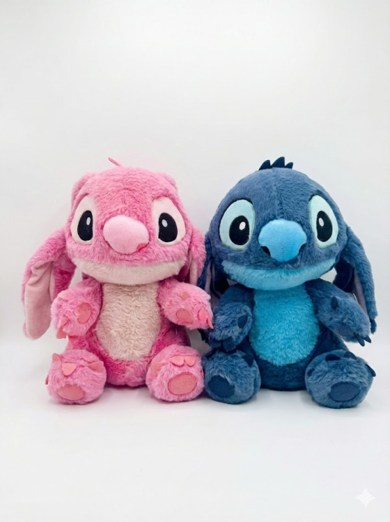 בובת סטיץ פרווה 30 ס"מ כחול או ורוד