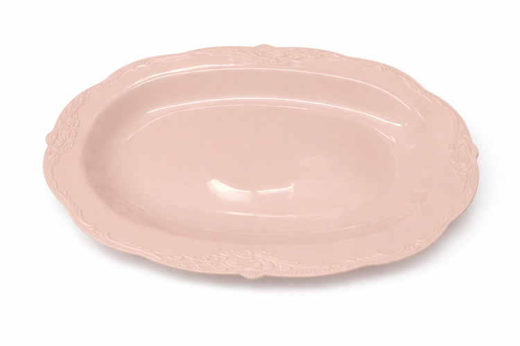 מגש אובלי ורוד-3 יחידות