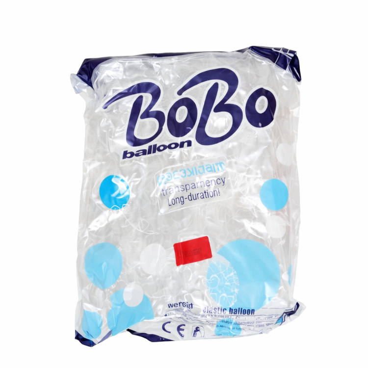 חבילת בלונים שקופים "בובו" -10 יחידות