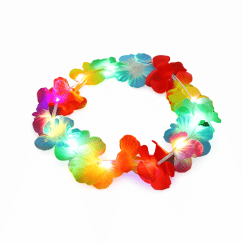 שרשראות הוואי עם אורות-12 יחידות