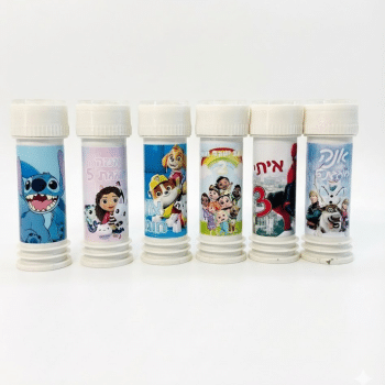 בועות סבון ממותגות בחירת קונספט- 8 יחידות