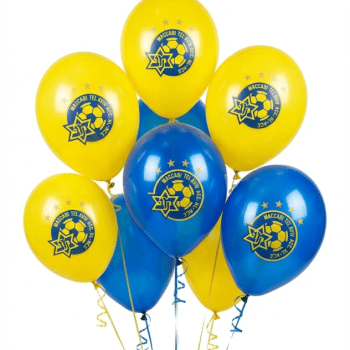 שקית בלונים מכבי תל אביב-10 יחידות