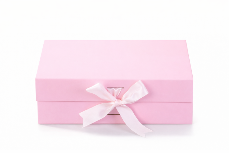 קופסא מתקפלת מגנט ורודה