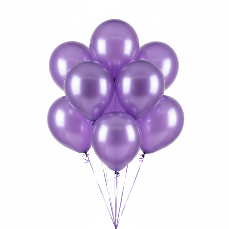 חבילת בלונים סגול כרום-50 יחידות