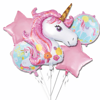 זר בלונים חד קרן