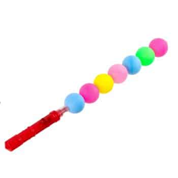 מקל אורות צבעוני עם כדורים-10 יחידות