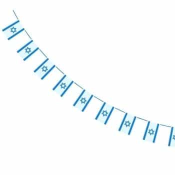 שרשרת דגלי ישראל ניילון- 25 מטר