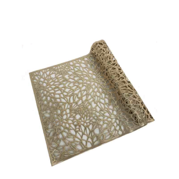 ראנר PVC עלים זהב – 33×150 ס״מ