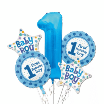 זר בלונים לגיל שנה בן